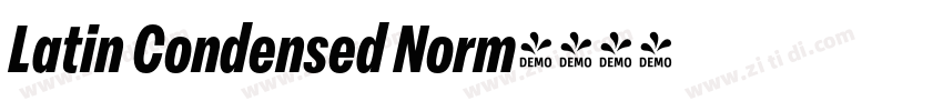 Latin Condensed Norm字体转换